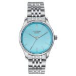 Sonata Poze Quartz Analog Blue Dial Silver Colour Stainless Steel Strap Watch For Men