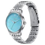 Sonata Poze Quartz Analog Blue Dial Silver Colour Stainless Steel Strap Watch For Men - Image 2