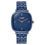 Sonata Poze Quartz Analog Blue Dial Blue Colour Stainless Steel Strap Watch For Men