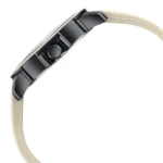 Sonata Poze Quartz Analog Black Dial Beige Silicone Strap Watch For Men - Image 3