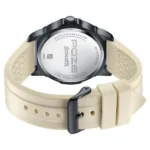 Sonata Poze Quartz Analog Black Dial Beige Silicone Strap Watch For Men - Image 4