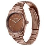 Sonata Poze Quartz Analog Brown Dial Brown Metal Strap Watch For Men - Image 2