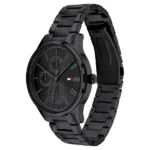 Tommy Hilfiger Multifunction Black Dial Stainless Steel Strap Watch For Men - Image 2