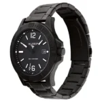 Tommy Hilfiger Quartz Analog Black Round Dial Black Stainless Steel Strap Watch For Men - Image 2