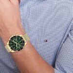 Tommy Hilfiger Quartz Multifunction Green Stainless Steel Strap for Men - Image 4