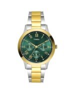 Trendline Women Quartz Green Dial Multi-Function Stainless Steel Watch TW000Q822