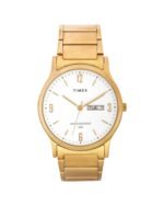 Classics Men Quartz White Dial Analog Stainless Steel Watch TW000R435