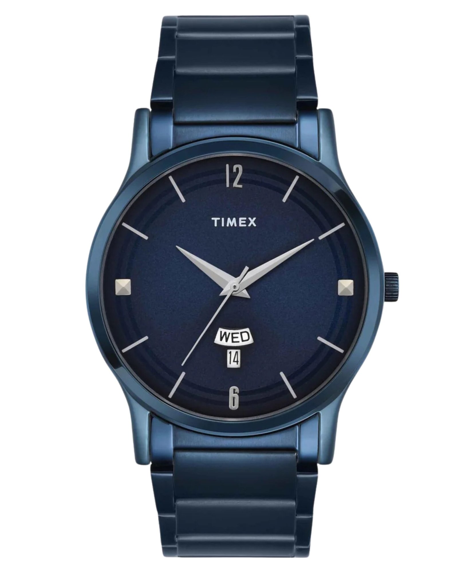 TW000R460_1 Fashion Men Quartz Blue Dial Analog Stainless Steel Watch TW000R460 - Image 1