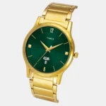 Fashion Men Quartz Green Dial Analog Stainless Steel Watch TW000R462 - Image 2