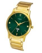 Fashion Men Quartz Green Dial Analog Stainless Steel Watch TW000R462 - Image 2