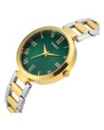 Fashion Women Quartz Green Dial Analog Stainless Steel Watch TW000X274 - Image 2