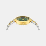 Fashion Women Quartz Green Dial Analog Stainless Steel Watch TW000X274 - Image 3