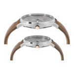 Timex Pairs Grey Round Analog Brass Dial Watch- TW00PR300 - Image 2