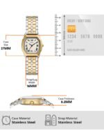 Harlow Three-Hand Two-Tone Stainless Steel Watch - Image 4