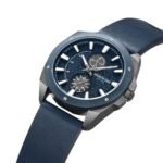 Kenneth Cole Quartz Multifunction Blue Dial Leather Strap Watch for Men - Image 2