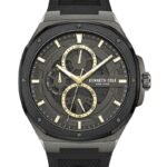 Kenneth Cole Multifunction Grey Dial Silicone Strap Watch For Men