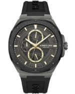 Kenneth Cole Multifunction Grey Dial Silicone Strap Watch For Men