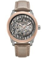 Kenneth Cole Automatic Grey Dial Brown Colour Leather Strap Watch For Men