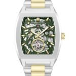 Kenneth Cole Automatic Automatic Green Dial Two Toned Stainless Steel Strap Watch For Men