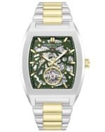 Kenneth Cole Automatic Automatic Green Dial Two Toned Stainless Steel Strap Watch For Men