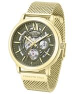 Kenneth Cole Automatic Automatic Green Dial Golden Stainless Steel Strap Watch For Men - Image 3