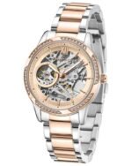Kenneth Cole Automatic Rose Gold Dial Stainless Steel Strap Watch for Women - Image 2