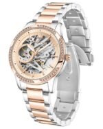 Kenneth Cole Automatic Rose Gold Dial Stainless Steel Strap Watch for Women - Image 4