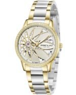 Kenneth Cole Automatic Silver Dial Two Toned Stainless Steel Strap Watch For Women - Image 2