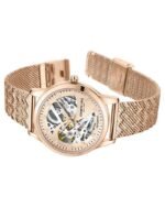 Kenneth Cole Automatic Rose Gold Round Dial Rose Gold Stainless Steel Strap Watch For Women - Image 4