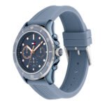 Tommy Hilfiger Blue Dial Blue Silicone Strap Watch for Women - Image 2