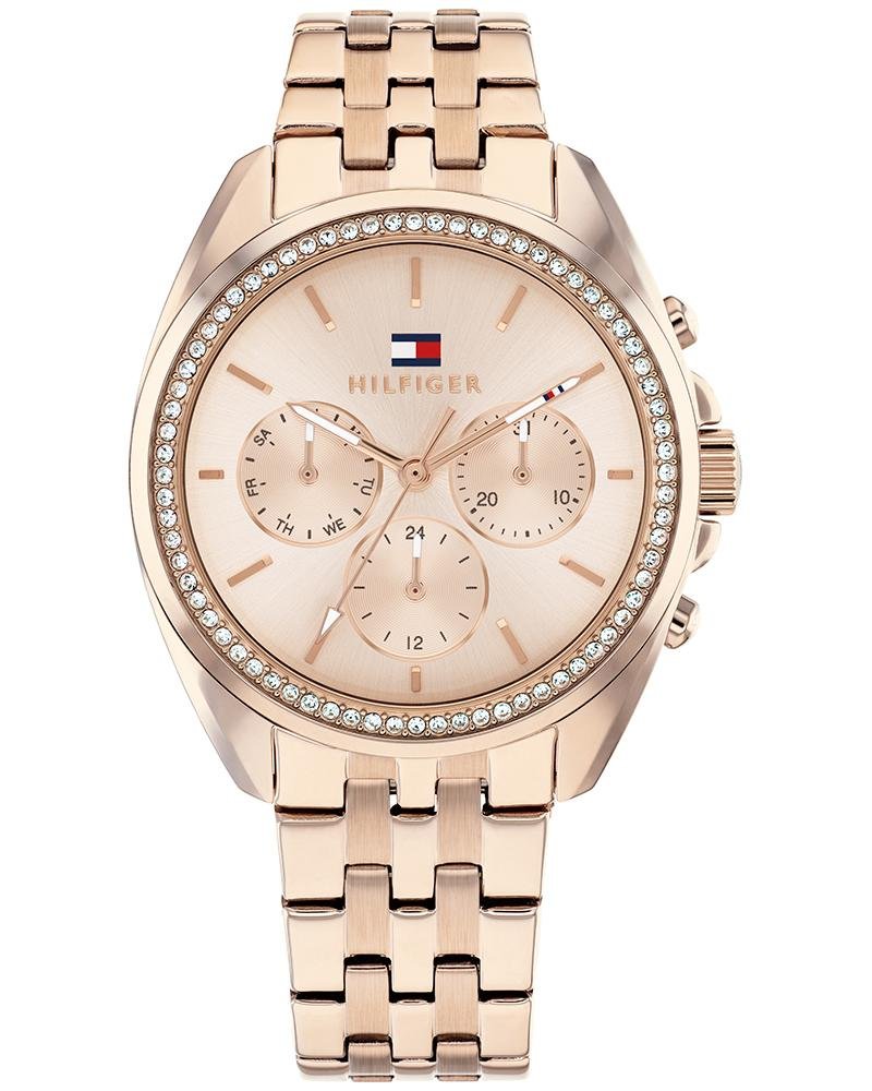 th1782804_1 MELLIE 36 mm Quartz Analogue Watch For Women - Gold Dial with Gold Stainless Steel Strap - Image 1