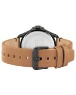Tommy Hilfiger Quartz Analog Black Dial Leather Strap Watch for Men - Image 3
