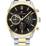 Tommy Hilfiger Black Dial Stainless Steel Strap Watch for Men