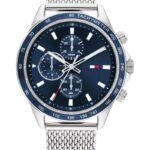 Tommy Hilfiger Quartz Multifunction Blue Dial Stainless Steel Strap Watch for Men