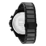 Tommy Hilfiger Multifunction Black Round Dial Black Stainless Steel Strap Watch For Men - Image 3