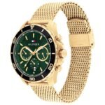 Tommy Hilfiger Quartz Multifunction Green Stainless Steel Strap for Men - Image 2