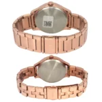 Timex Fashion Collection Premium Quality Multifunction Pair's Analog Blue Dial Coloured Quartz Watch, Round Dial with 44 mm Case width - TW00PR290 - Image 2