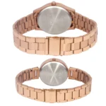 Timex Fashion Collection Premium Quality 3 Hands Pair's Analog Silver Dial Coloured Quartz Watch, Round Dial with 42 mm Case width - TW00PR294 - Image 2