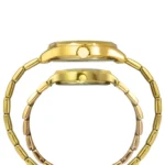 Fashion Couple Quartz Brown Dial Chronograph Stainless Steel Watch TW00PR297 - Image 4