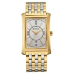 Titan Regalia Allure Analog with Date and Silver White Dial Dual Tone Stainless Strap Watch for Men