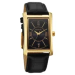 Titan Regalia Allure Analog with Date and Black Dial Black Leather Strap Watch for Men - Image 2