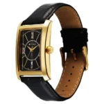 Titan Regalia Allure Analog with Date and Black Dial Black Leather Strap Watch for Men - Image 3