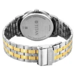 Titan Karishma Festive Analog with Silver Dial Dual Tone Stainless Steel Strap Watch for Men - Image 4
