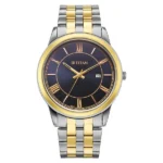Titan Karishma Festive Analog with Royal Blue Dial Dual Tone Stainless Steel Strap Watch for Men - Image 2