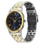 Titan Karishma Festive Analog with Royal Blue Dial Dual Tone Stainless Steel Strap Watch for Men - Image 3