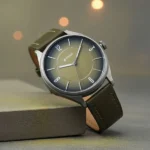 Titan Neo Basics Analog with Green Dial Green Leather Strap Watch for Men