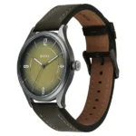 Titan Neo Basics Analog with Green Dial Green Leather Strap Watch for Men - Image 3