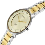 Titan Edge Gleam Quartz Analog Champagne Dial Two Toned Stainless Steel Strap Watch For Men - Image 3