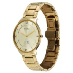 Titan Edge Gleam Quartz Analog Champagne Dial Golden Stainless Steel Strap Watch For Men - Image 2