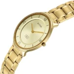 Titan Edge Gleam Quartz Analog Champagne Dial Golden Stainless Steel Strap Watch For Men - Image 3